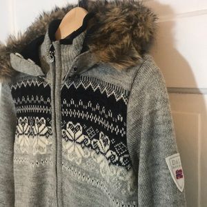 Dale of Norway Wool Full-zip Sweater with Liner